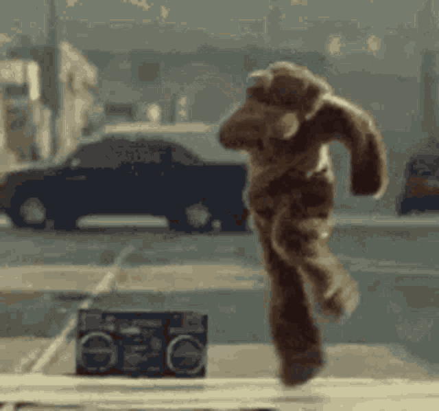 Breakdance Bear GIF